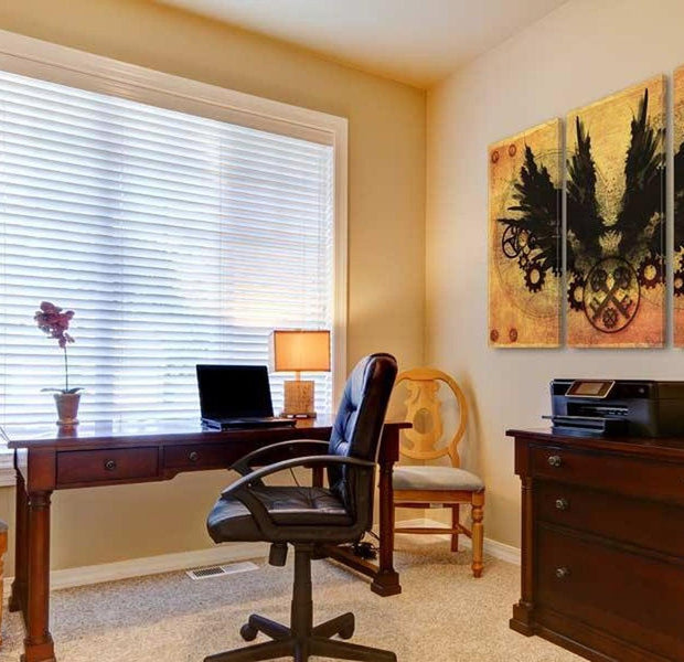 Abstract Canvas Wall Art - Mechanical Wings