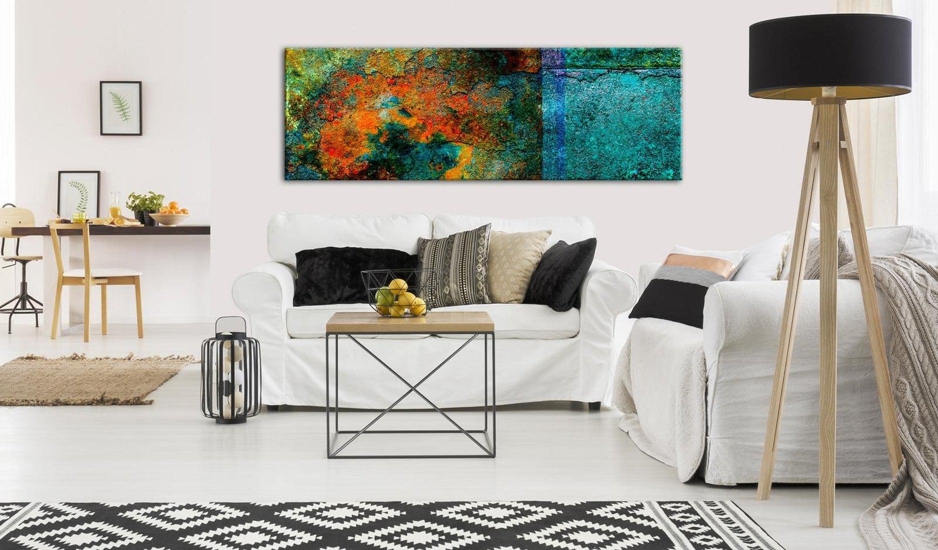 Abstract Canvas Wall Art - Metal Kaleidoscope