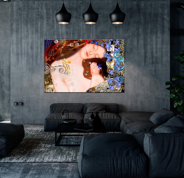 Abstract Canvas Wall Art - Mother'S Hug Wide