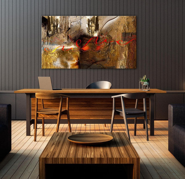 Abstract Canvas Wall Art - Mysterious Shadow