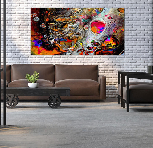 Abstract Canvas Wall Art - Paint Universe Wide