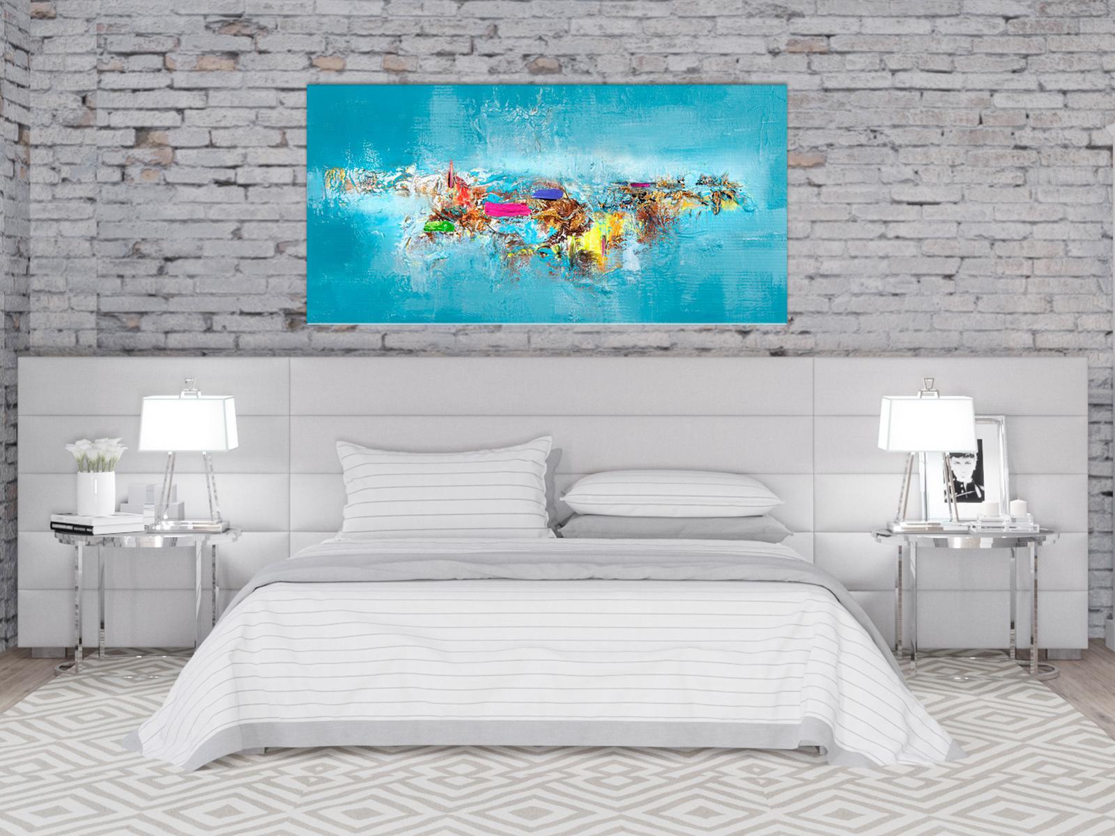 Abstract Canvas Wall Art - Paradise Wide