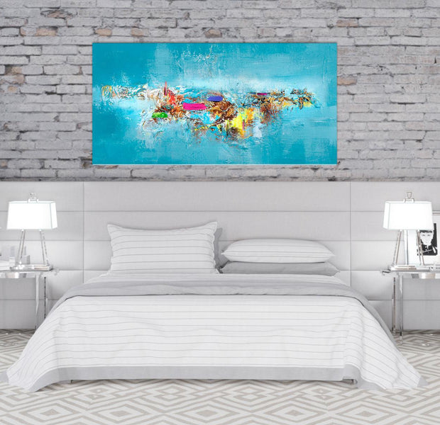 Abstract Canvas Wall Art - Paradise Wide