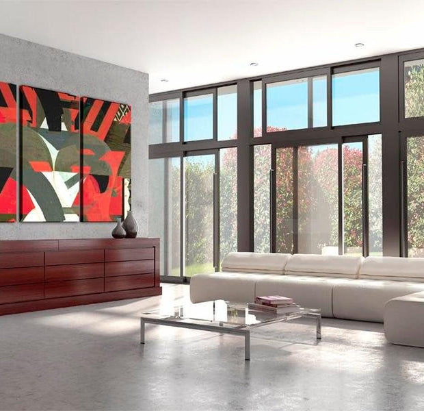 Abstract Canvas Wall Art - Pattern Of Abstract Forms