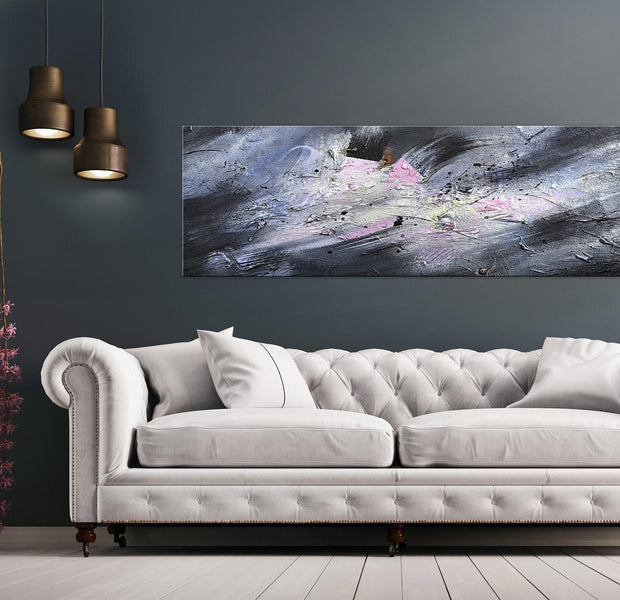 Abstract Canvas Wall Art - Pearls Narrow