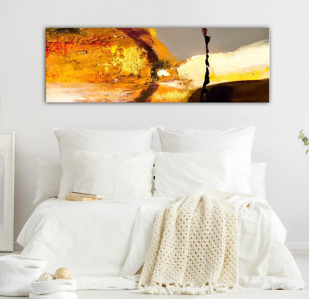 Abstract Canvas Wall Art - Power Of Fire Narrow