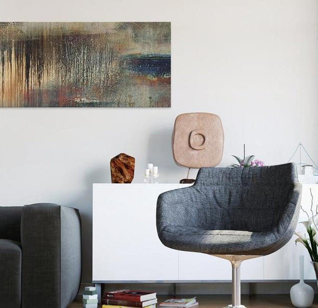 Abstract Canvas Wall Art - Rain Of Sadness