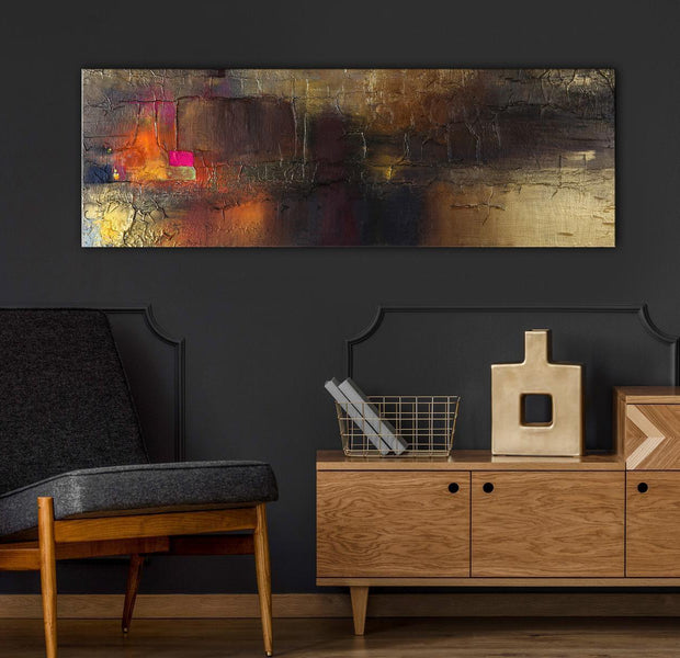 Abstract Canvas Wall Art - Ray Of Hope Narrow