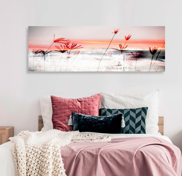 Abstract Canvas Wall Art - Rising Memory Narrow