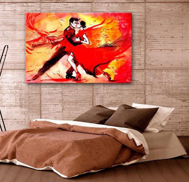Abstract Canvas Wall Art - Sensual Dance