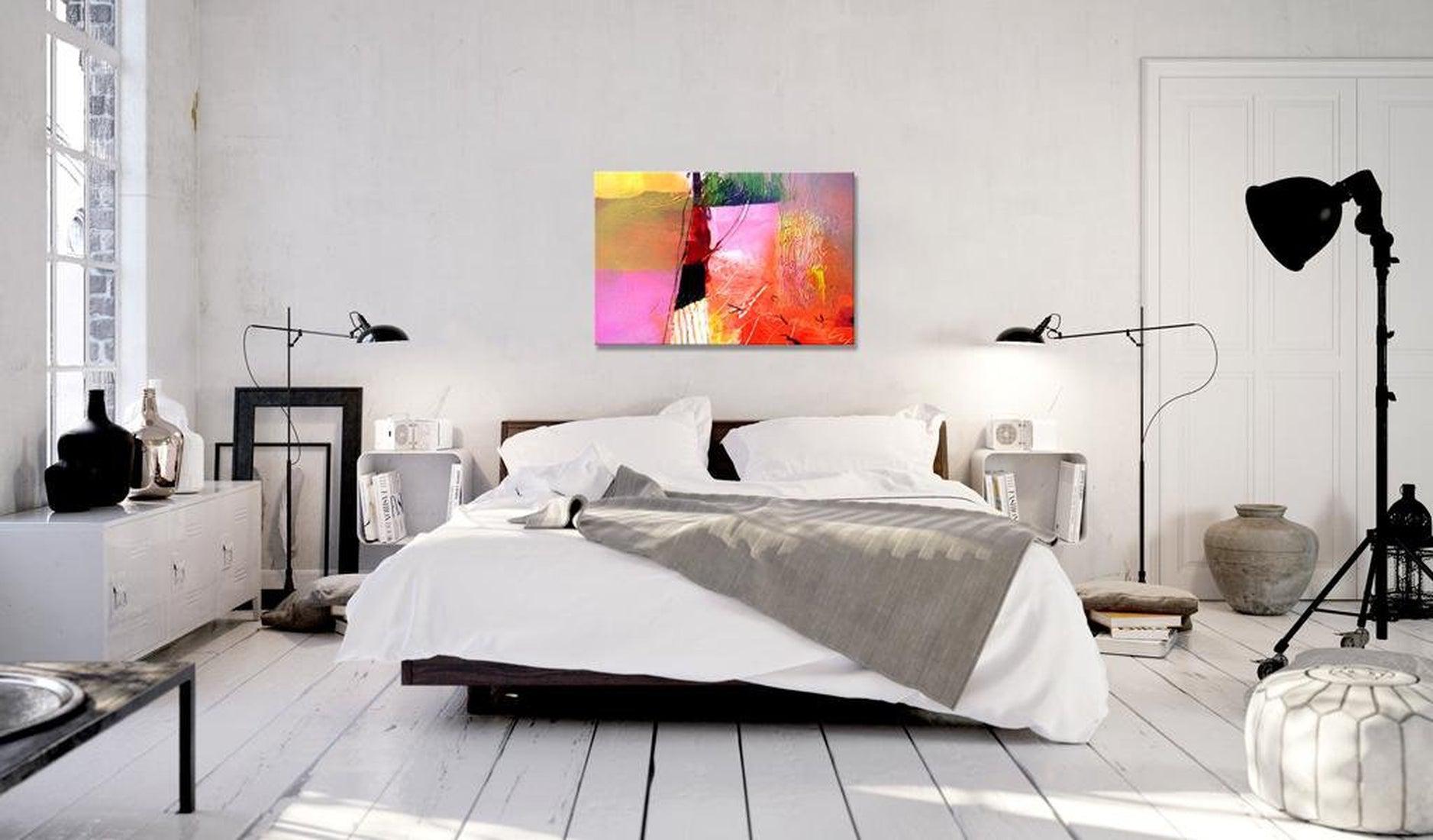 Abstract Canvas Wall Art - Shades Of Summer