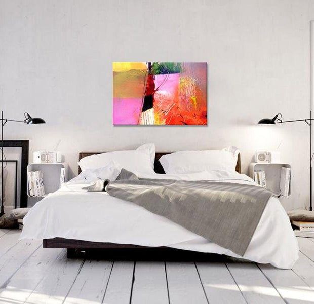 Abstract Canvas Wall Art - Shades Of Summer