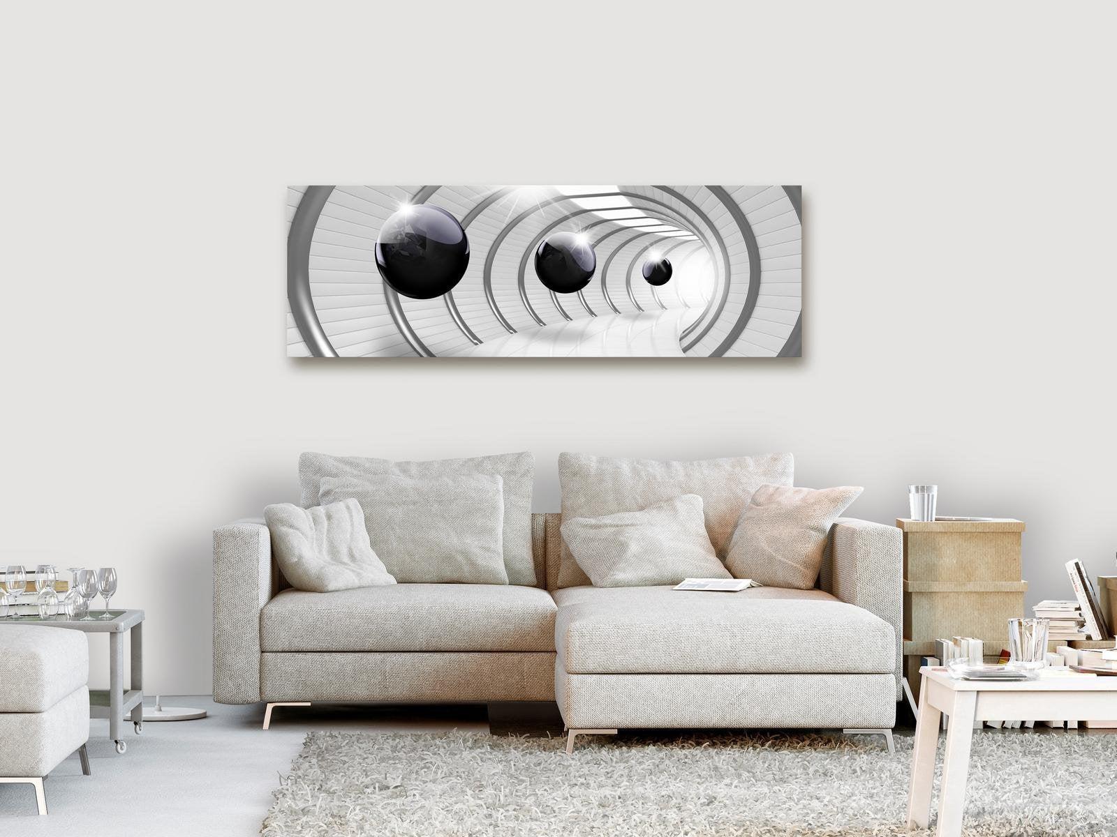 Abstract Canvas Wall Art - Space Tunnel Narrow