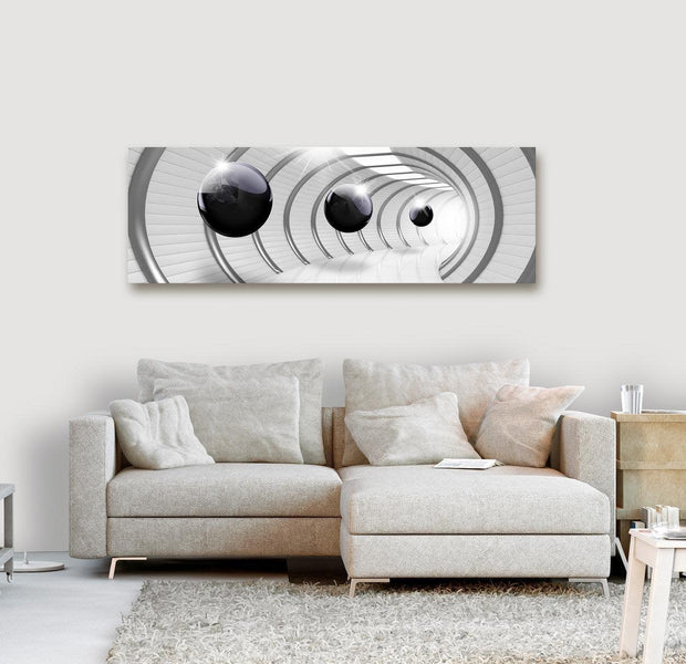 Abstract Canvas Wall Art - Space Tunnel Narrow