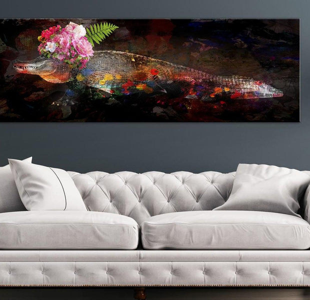 Abstract Canvas Wall Art - Spinster Narrow