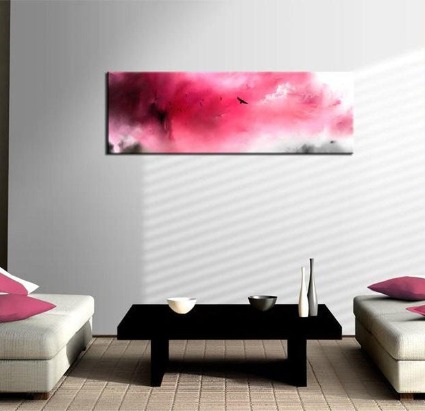 Abstract Canvas Wall Art - Spooky Castle