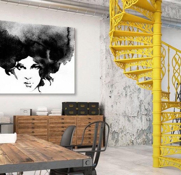 Abstract Canvas Wall Art - Storm Of Thoughts