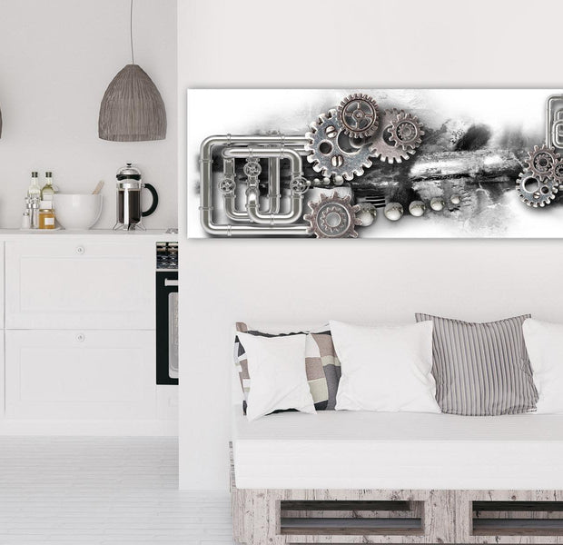 Abstract Canvas Wall Art - Strange Machine Narrow