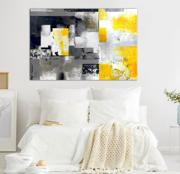 Abstract Canvas Wall Art - Sun Mine Wide
