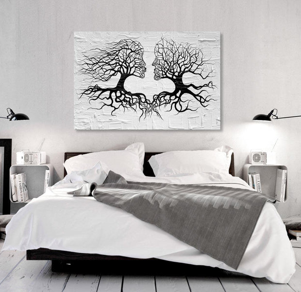 Abstract Canvas Wall Art - The Kiss Of The Wind Wide