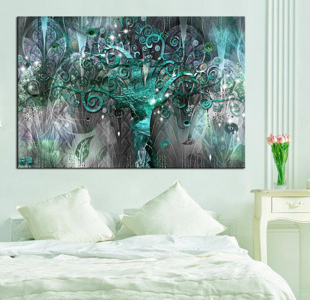 Abstract Canvas Wall Art - Tree Of The Future