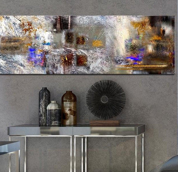 Abstract Canvas Wall Art - Winter Kaleidoscope