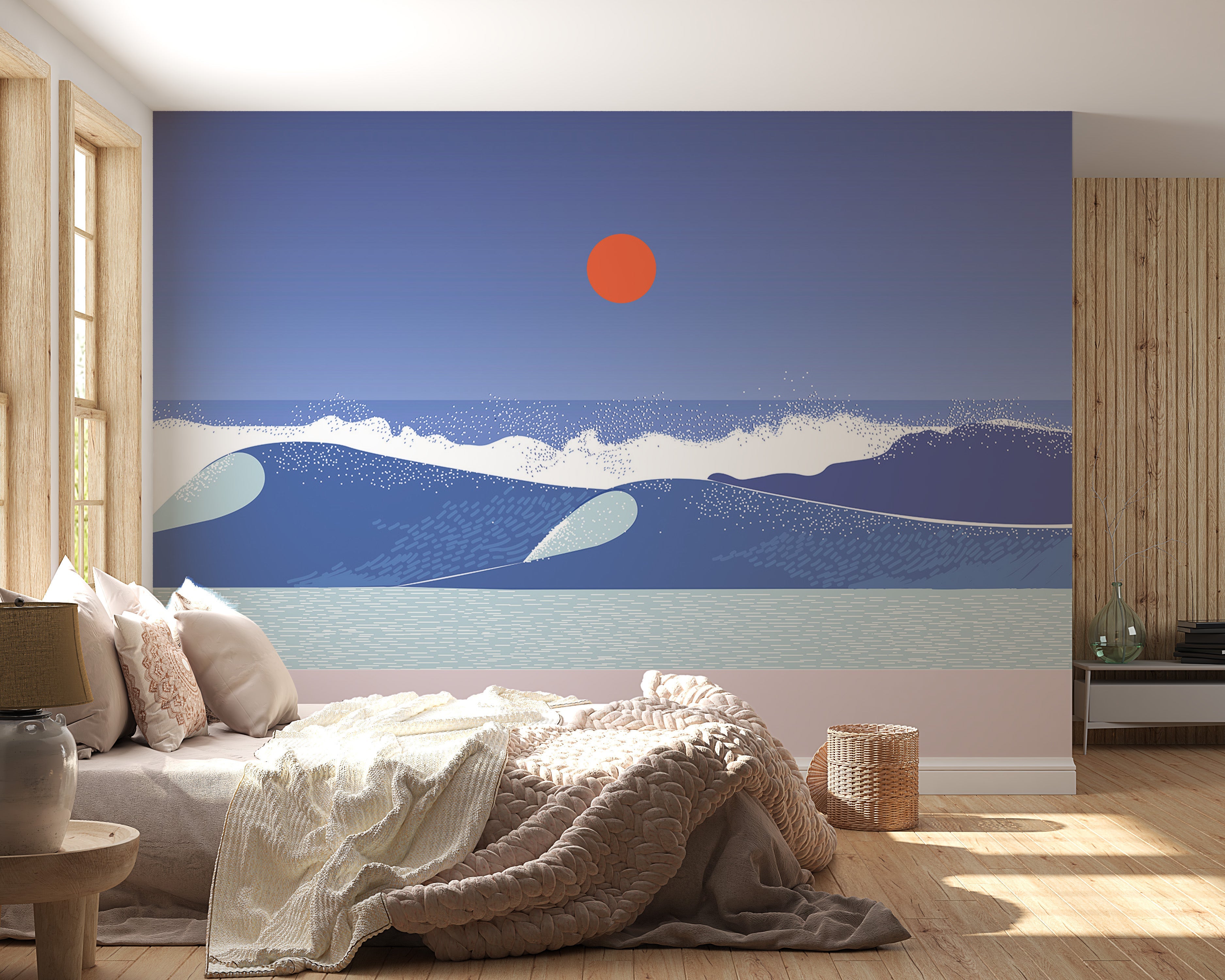 Abstract Wallpaper Wall Mural - Sea Breeze-Tiptophomedecor