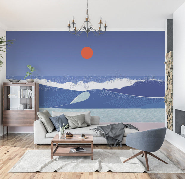 Abstract Wallpaper Wall Mural - Sea Breeze-Tiptophomedecor