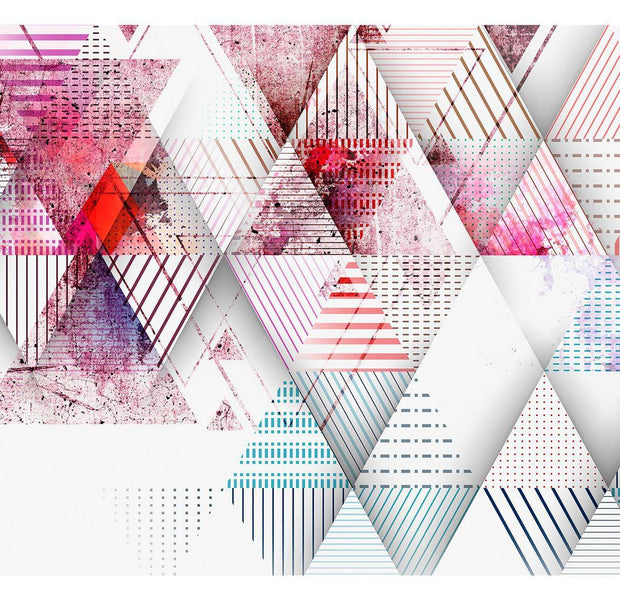 Abstract Wallpaper Wall Mural - Triangular World
