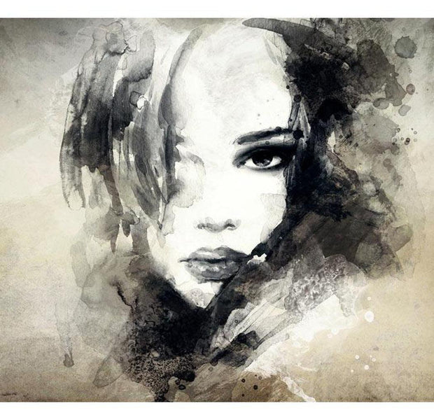 Abstract Wallpaper Wall Mural - Mysterious Girl