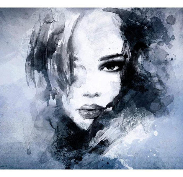 Abstract Wallpaper Wall Mural - Blue Enigma