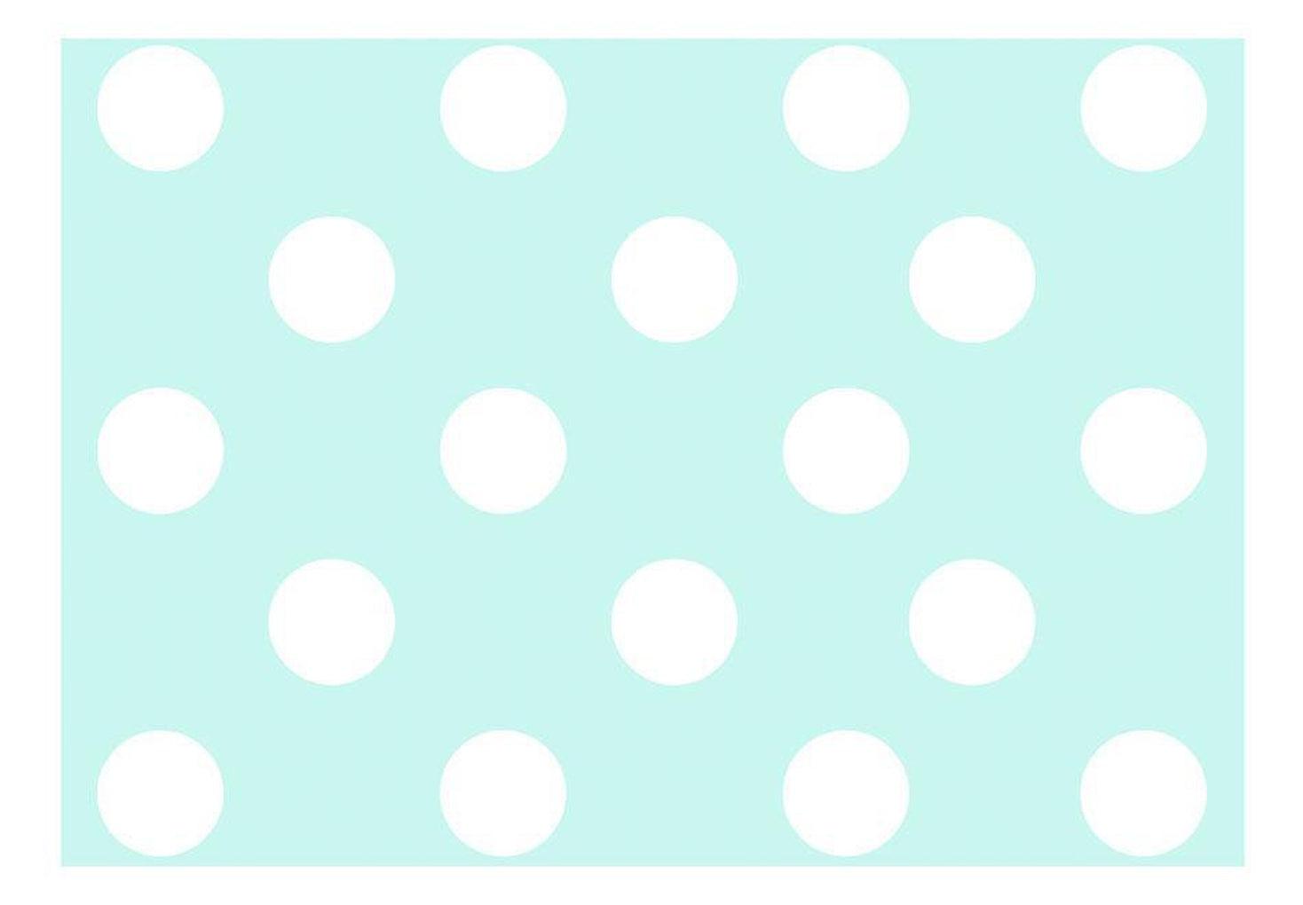 Abstract Wallpaper Wall Mural - Sky Blue Dots