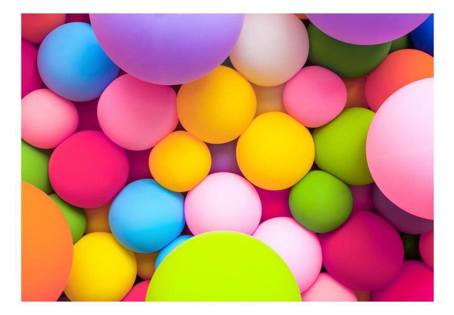 Abstract Wallpaper Wall Mural - Colourful Balls