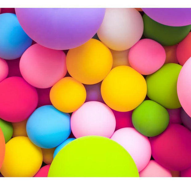 Abstract Wallpaper Wall Mural - Colourful Balls