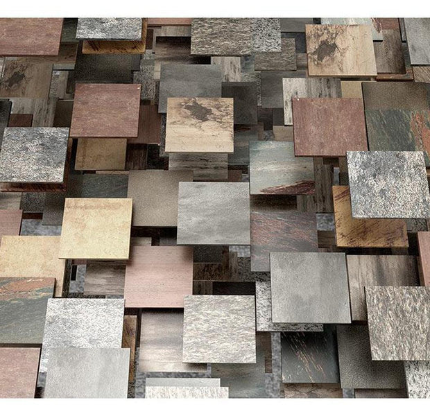 Abstract Wallpaper Wall Mural - Square Structure