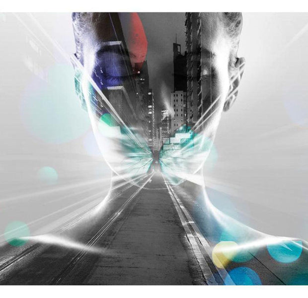 Abstract Wallpaper Wall Mural - City Woman