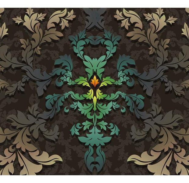 Abstract Wallpaper Wall Mural - Dancing Leaves