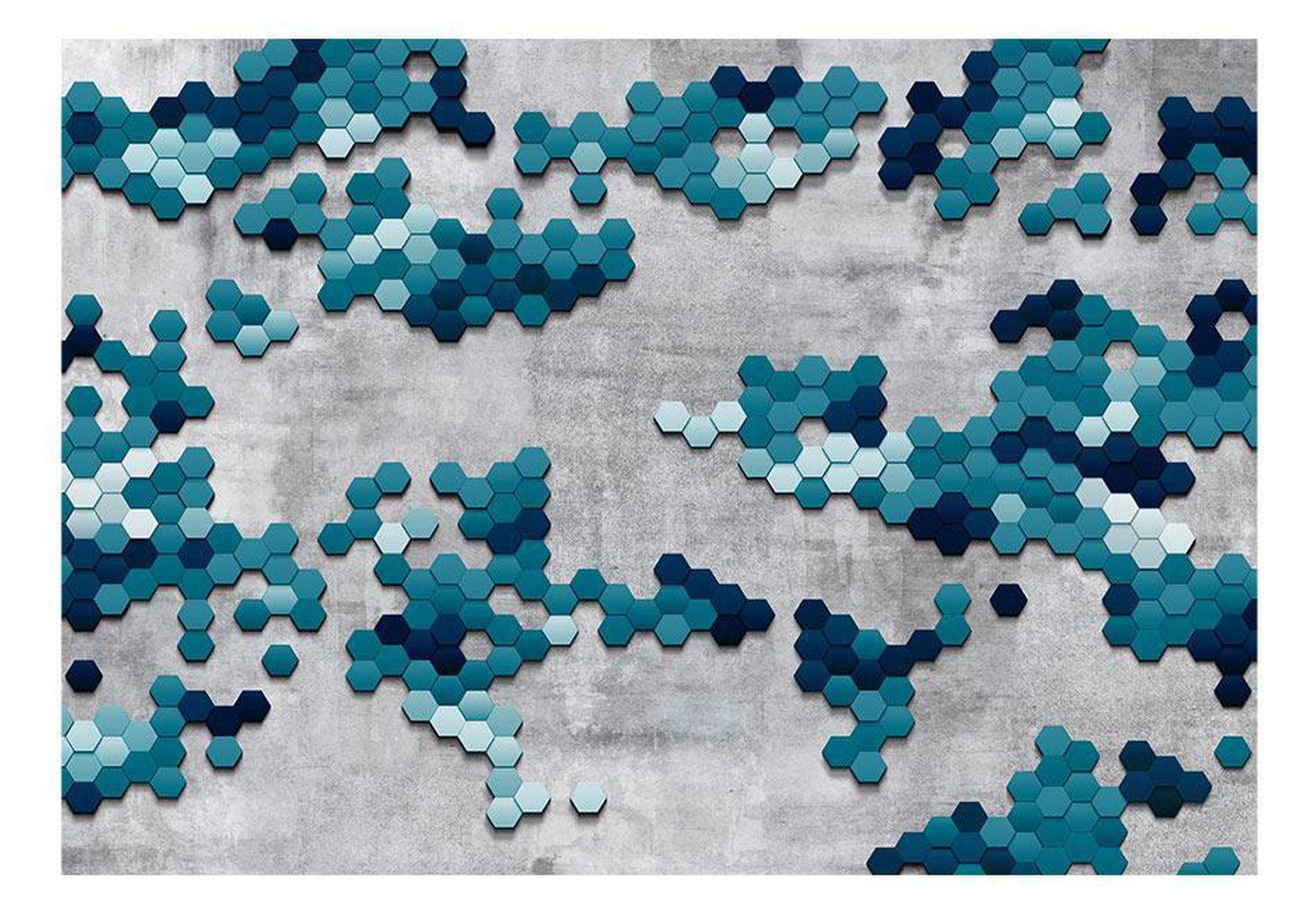 Abstract Wallpaper Wall Mural - Sea Puzzle