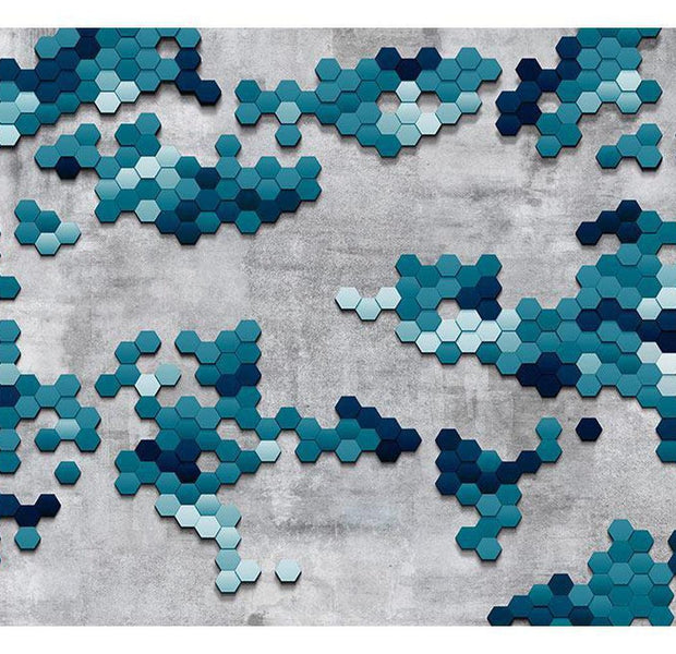 Abstract Wallpaper Wall Mural - Sea Puzzle