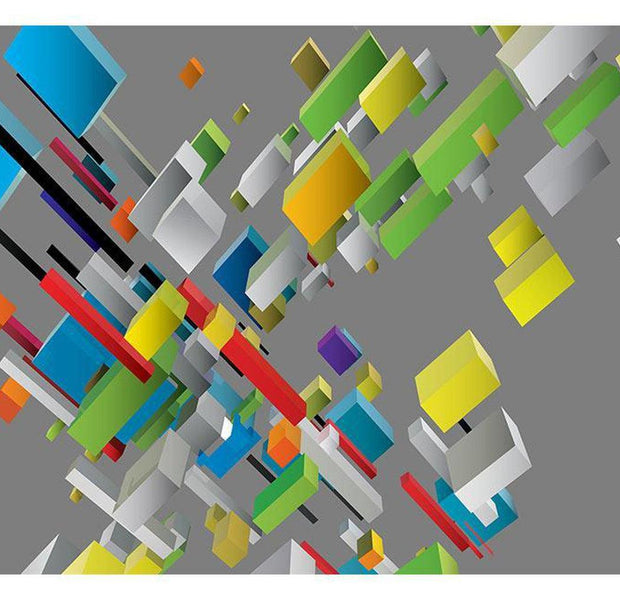 Abstract Wallpaper Wall Mural - Geometric Color Party