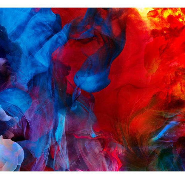 Abstract Wallpaper Wall Mural - Colored Flames