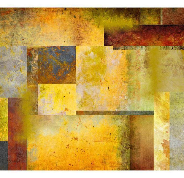 Abstract Wallpaper Wall Mural - Orange Art Expression