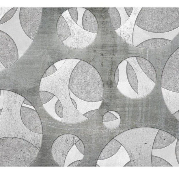 Abstract Wallpaper Wall Mural - Woven Of Grays