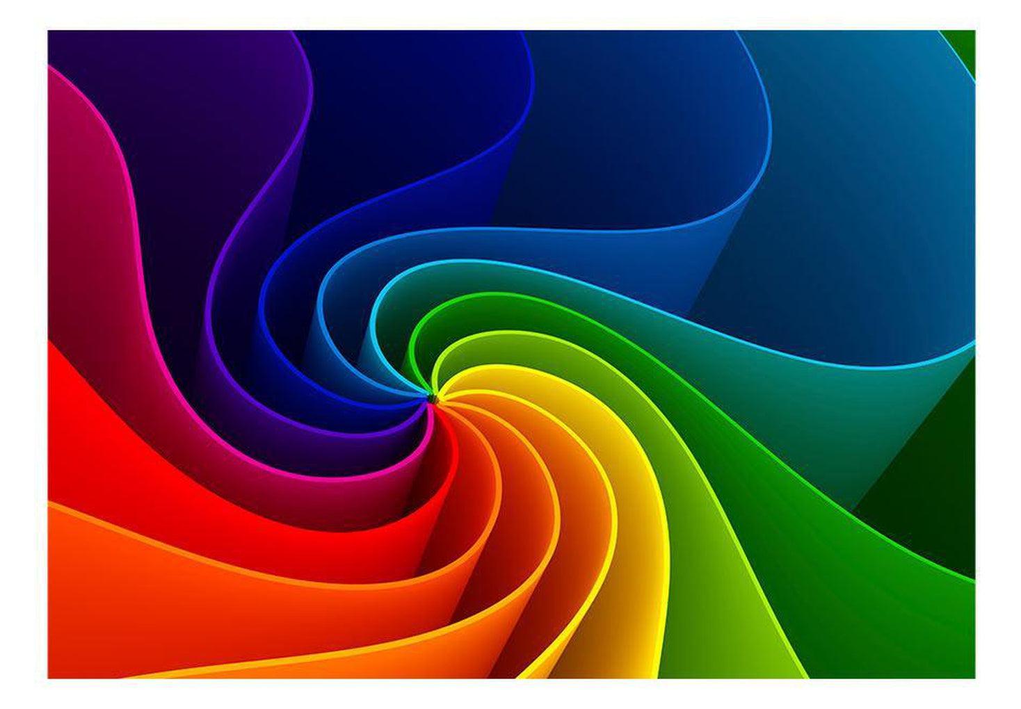 Abstract Wallpaper Wall Mural - Colorful Pinwheel