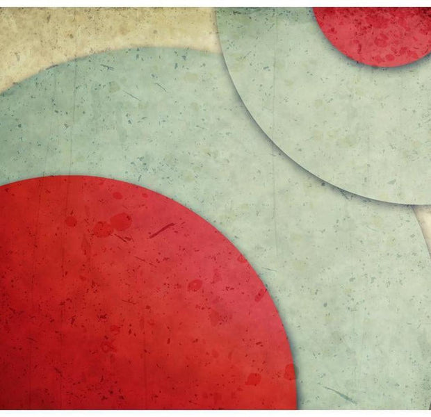 Abstract Wallpaper Wall Mural - Circles Retro Style