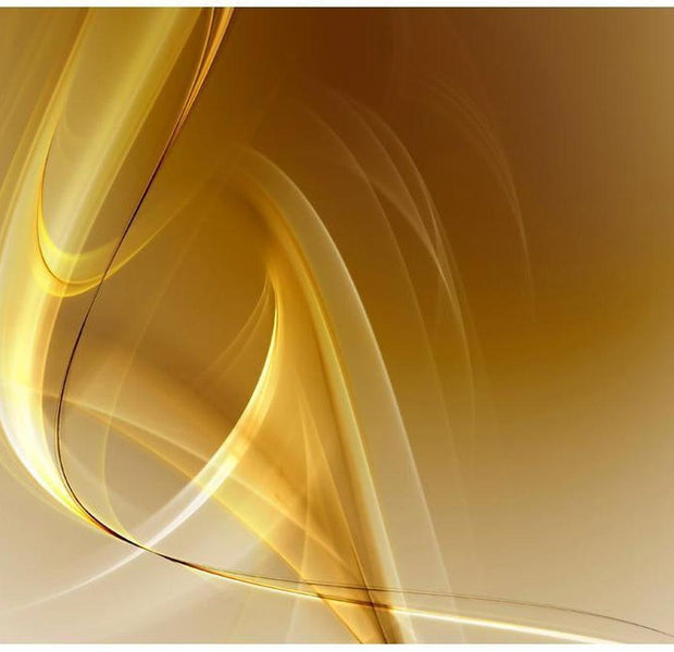Abstract Wallpaper Wall Mural - Gold Fractal Background