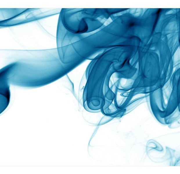 Abstract Wallpaper Wall Mural - Blue Smoke
