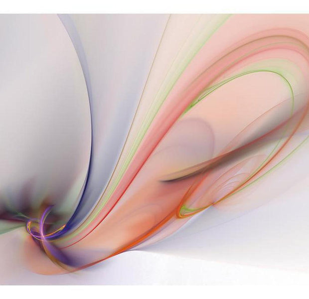 Abstract Wallpaper Wall Mural - Silky Colorful Smoke