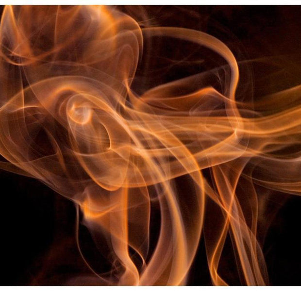Abstract Wallpaper Wall Mural - Orange Smoke Art