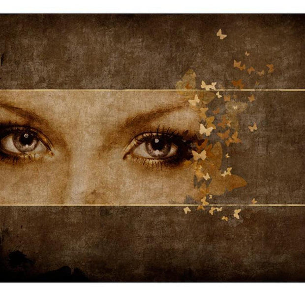 Abstract Wallpaper Wall Mural - Woman And Butterflies